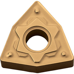 WNMG 431 HS CA5525, 1/64″ Corner Radius, 3/16″ Thick, 1/2″ Inscribed Circle, TiCnulll2O3/TiN, Trigon, Turning Indexable Insert