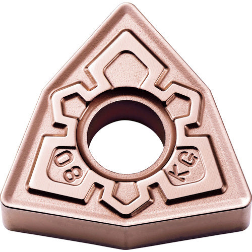 WNMG 432 KG CA310, 1/32″ Corner Radius, 3/16″ Thick, 1/2″ Inscribed Circle, TiCnulll2O3/Ti, Trigon, Turning Indexable Insert