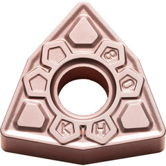 WNMG 432 KH CA315, 1/32″ Corner Radius, 3/16″ Thick, 1/2″ Inscribed Circle, TiCnulll2O3/Ti, Trigon, Turning Indexable Insert