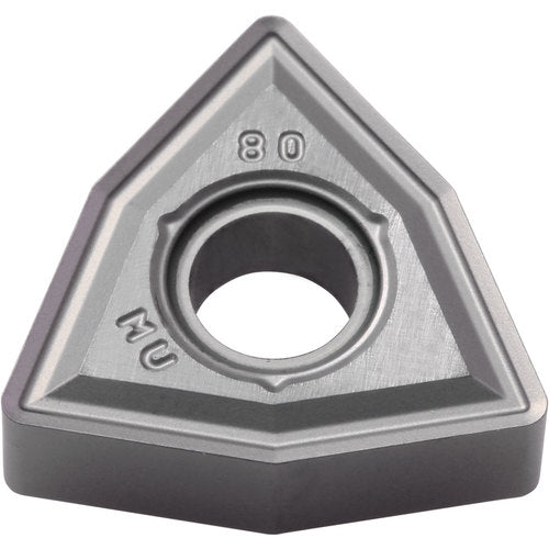 WNMG 431 MU PR015S, 1/64″ Corner Radius, 3/16″ Thick, 1/2″ Inscribed Circle, MEGACOAT HARD, Trigon, Turning Indexable Insert