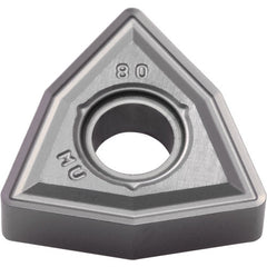 WNMG 431 MU PR015S, 1/64″ Corner Radius, 3/16″ Thick, 1/2″ Inscribed Circle, MEGACOAT HARD, Trigon, Turning Indexable Insert