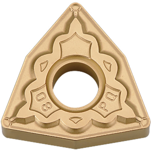 WNMG 433 PQ CA515, 3/64″ Corner Radius, 3/16″ Thick, 1/2″ Inscribed Circle, TiCl2O3/TiN, 80 Degree Trigon, Turning Indexable Insert