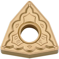 WNMG 432 PQ CA025P, 1/32″ Corner Radius, 3/16″ Thick, 1/2″ Inscribed Circle, TiCl2O3/TiN, 80 Degree Trigon, Turning Indexable Insert