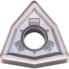 WNMG 433 SG PR015S, 3/64″ Corner Radius, 3/16″ Thick, 1/2″ Inscribed Circle, MEGACOAT HARD, 80 Degree Trigon, Turning Indexable Insert