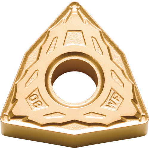 WNMG 432 WF CA510, 1/32″ Corner Radius, 3/16″ Thick, 1/2″ Inscribed Circle, TiCnulll2O3/TiN, Trigon, Turning Indexable Insert