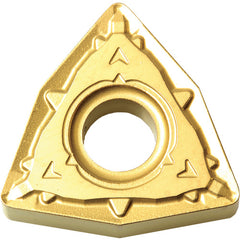 WNMG 431 WP CA025P, 1/64″ Corner Radius, 3/16″ Thick, 1/2″ Inscribed Circle, TiCl2O3/TiN, 80 Degree Trigon, Turning Indexable Insert