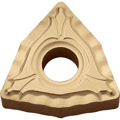 WNMG 431 XP CA025P, 1/64″ Corner Radius, 3/16″ Thick, 1/2″ Inscribed Circle, TiCl2O3/TiN, 80 Degree Trigon, Turning Indexable Insert