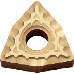 WNMG 431 XQ CCX, 1/64″ Corner Radius, 3/16″ Thick, 1/2″ Inscribed Circle,  TiCl2O3/Tin, 80 Degree Trigon, Turning Indexable Insert