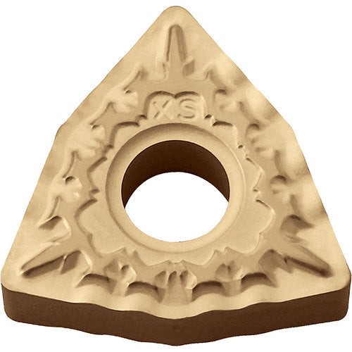 WNMG 432 XS CA025P, 1/32″ Corner Radius, 3/16″ Thick, 1/2″ Inscribed Circle, TiCl2O3/TiN, 80 Degree Trigon, Turning Indexable Insert