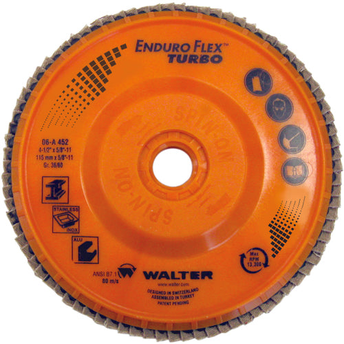 ENDURO-FLEX TURBO 5″ GR36/60 SP-ON - Industrial Tool & Supply