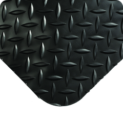 Diamond-Plate Select 15/16" x 4' x 75' Black Work Mat - Industrial Tool & Supply