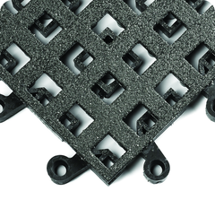 ErgoDeck General PupposeÂ Open w/ GritShieldÂ Egronomic TilesÂ 18" x 18" x 7/8" Thick (Charcoal) - Industrial Tool & Supply