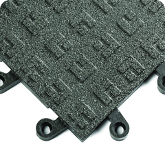 ErgoDeck General PupposeÂ Solid w/ GritShieldÂ Egronomic TilesÂ 18" x 18" x 7/8" Thick (Black) - Industrial Tool & Supply