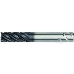 1/4x1/4x3/8x2 .060R 5FL Carbide End Mill-Round Shank-AlTiN - Industrial Tool & Supply
