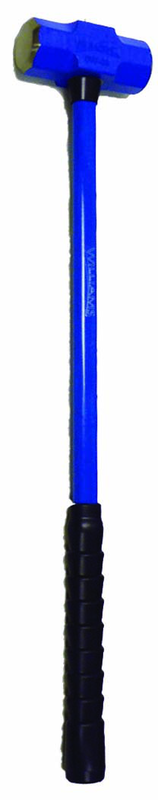 8 lb - 32" Fiberglass Handle - 2" Head Diameter - Soft Steel Sledge Hammer - Industrial Tool & Supply