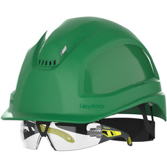 XP250IES - Green - Vented - Short Brim