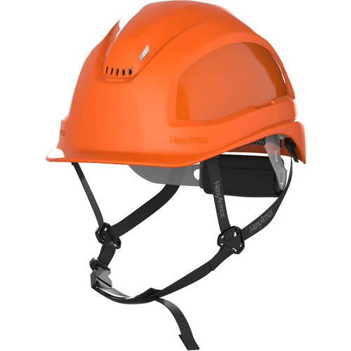 XP450A - Orange - Vented - Short Brim - with 4-Pt Chin Strap