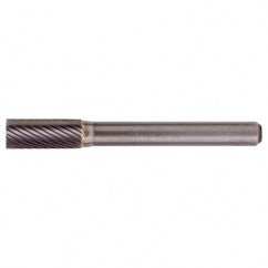 SB-43 Standard Cut Solid Carbide Bur-Cylindrical with End Cut - Industrial Tool & Supply