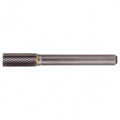 SB-43 Standard Cut Solid Carbide Bur-Cylindrical with End Cut - Industrial Tool & Supply