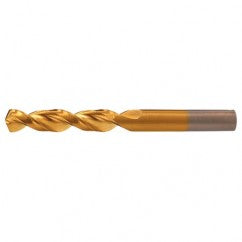 #6 RHS / RHC HSS-CO 8% (M42) 135 Degree Split Point Q-Cobalt Wide Land Parabolic Drill - TiN - Industrial Tool & Supply