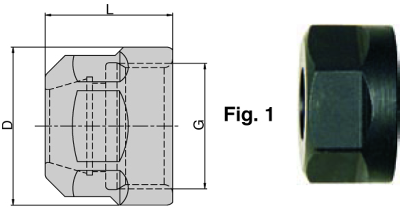 ER25-IC Top Clamping Nut - Industrial Tool & Supply