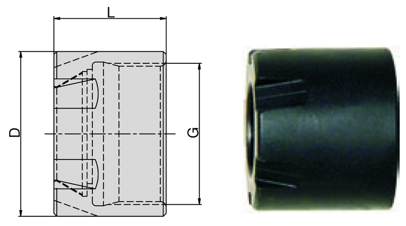 ER11M Top Clamping Nut -Mini - Industrial Tool & Supply