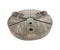 Round Chuck Jaws - Acme Serrated Key Type - Chuck Size 8" inches - Part #  RAC-8400CI - Industrial Tool & Supply