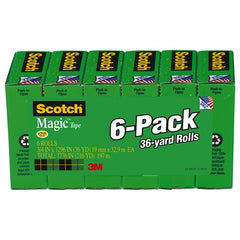 ‎Scotch Magic Transparent Tape 810-6PK 3/4″ × 1296″ × 0″ - Industrial Tool & Supply
