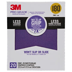 ‎3M Pro Grade Precision Faster Sanding Sanding Sheets 180 grit Fine 27180TRI-20 9″ × 11″ - Industrial Tool & Supply