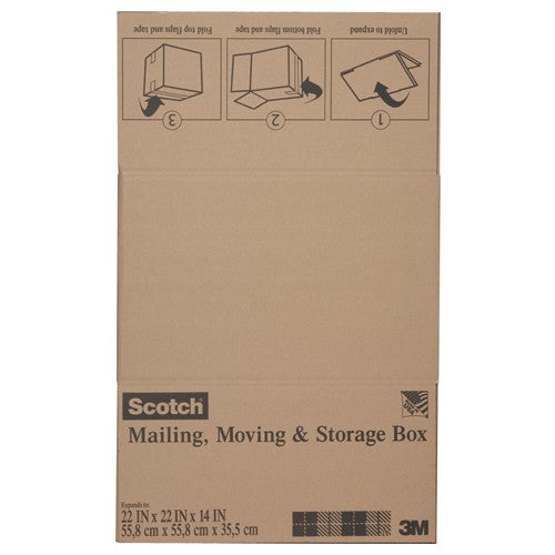 Scotch Folded Box 8022FB 22″ × 22″ × 14″ Folded Box - Industrial Tool & Supply