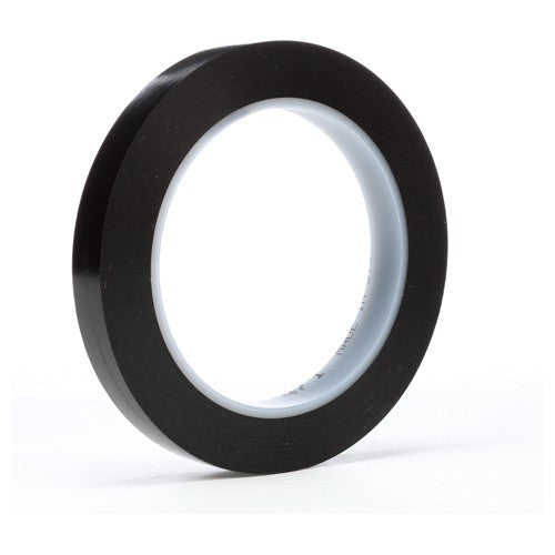 3M Vinyl Tape 471 Black 1/2″ × 36 yd 5.2 mil - Industrial Tool & Supply