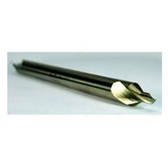 #5 × 4″ OAL 60 Degree HSS Long Combined Drill and Countersink Uncoated - Industrial Tool & Supply