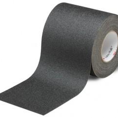 List 610 6" x 60' Slip-Resistant Tape - Black - Industrial Tool & Supply