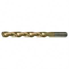 #8 RHS / RHC HSS-CO 8% (M42) 135 Degree Split Point Heavy Duty Cobalt Drill - TiN - Industrial Tool & Supply
