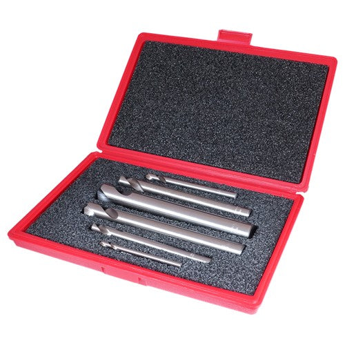 ‎1/4-1 RHS / RHC HSS 120 Degree Radial Point NC Long Length 120° Spotting and Centering Drill Set - Bright