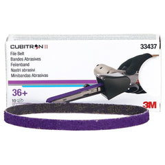 3M Cubitron II File Belt 33437 36+ 10 mm × 330 mm (3/8″ × 13″) - Industrial Tool & Supply