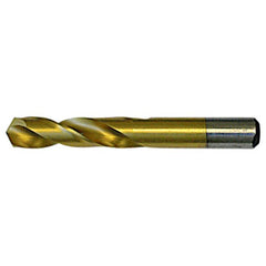 #6 RHS / RHC HSS 135 Degree Split Point Heavy Duty Screw Machine Drill - TiN - Exact Industrial Supply