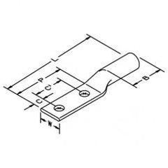 31168 COPPER TWO HOLE LONG BARREL - Industrial Tool & Supply