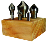 5 Pc. HSS Countersink & Deburring Tool Set - Industrial Tool & Supply
