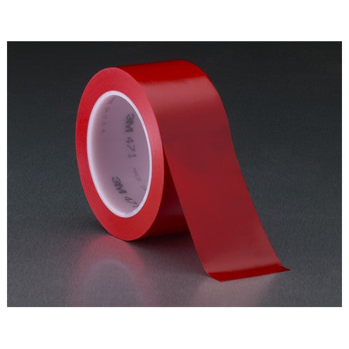 3M Vinyl Tape 471 Red 3/8″ × 36 yd 5.2 mil - Industrial Tool & Supply