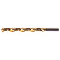 #30 RHS / RHC HSS 118 Degree Radial Point General Purpose Jobber Length Drill - TiN - Industrial Tool & Supply