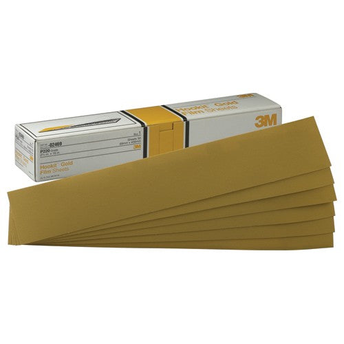 ‎3M Hookit Gold Sheet 02473 P120 2-3/4″ × 16″ - Industrial Tool & Supply