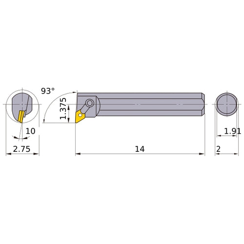 S-MDUNL-324 BORING BAR