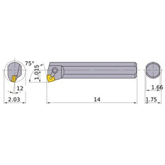 S-MSKNL-284 BORING BAR