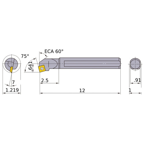 S-SSKCL-164 BORING BAR