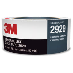 3M General Use Duct Tape 2929 Silver 1.88″ × 50 yd 5.5 mil Individually Wrapped Conveniently Packaged - Industrial Tool & Supply