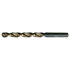 #39 RHS / RHC HSS 135 Degree Split Point Heavy Duty Parabolic Jobber Length Drill - Black & Gold - Industrial Tool & Supply