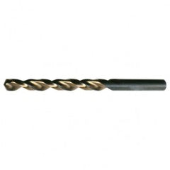 #39 RHS / RHC HSS 135 Degree Split Point Heavy Duty Parabolic Jobber Length Drill - Black & Gold - Industrial Tool & Supply