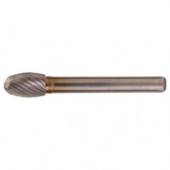 SE-51 Standard Cut Solid Carbide Bur-Egg Shape - Industrial Tool & Supply