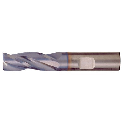‎11/32″ × 3/8″ × 7/8″ × 2-1/2″ RHS / RHC Solid Carbide 3-Flute Square End High-Performance End Mill for Steel and Stainless Steel - TiAlN